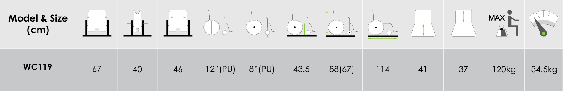 Economic Motorized Wheelchair (WC119)