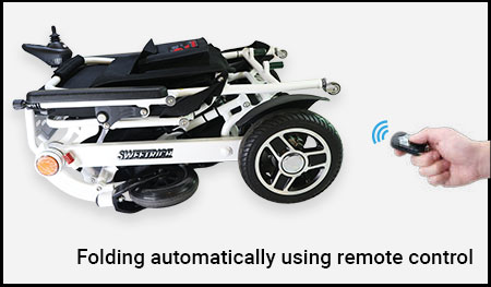 Folding Remote Control Electric Wheelchair (iFold Plus) (WCE6000)