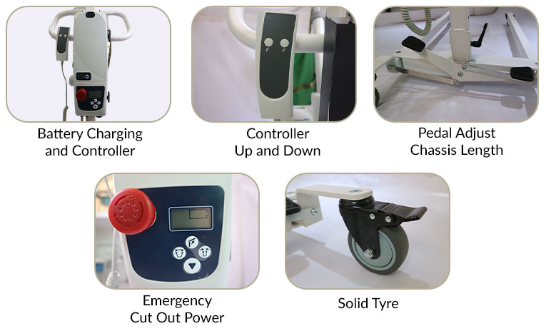 "ROGER" Electric Transfer Wheelchair (CH183)